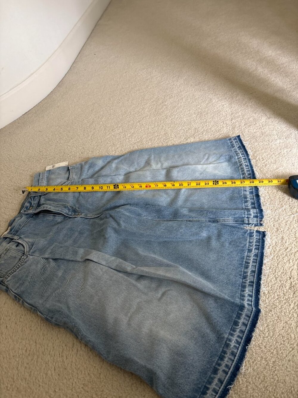 Pilcro Pleated Culotte Wide-Leg Denim Shorts - Picture 10 of 10